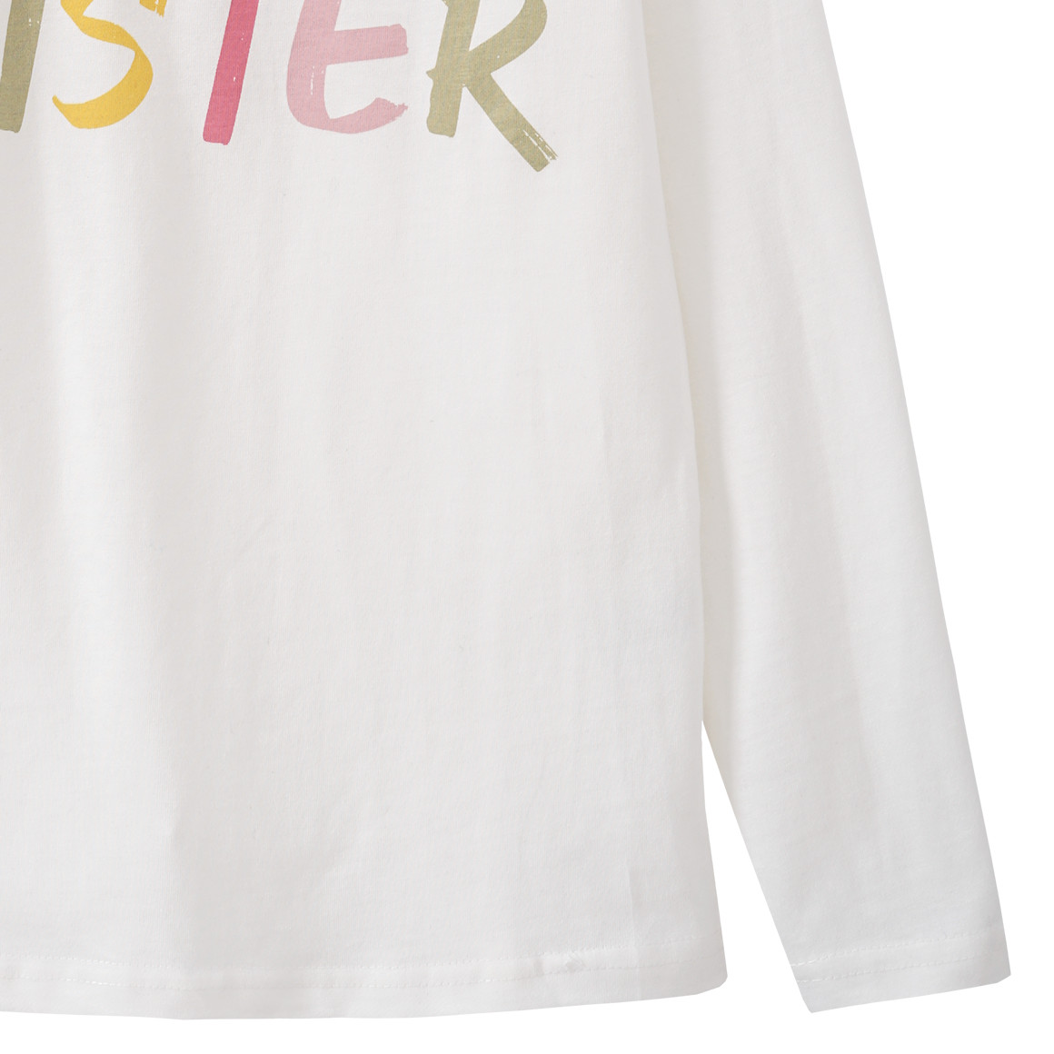 Mädchen Langarmshirt mit Message-Print