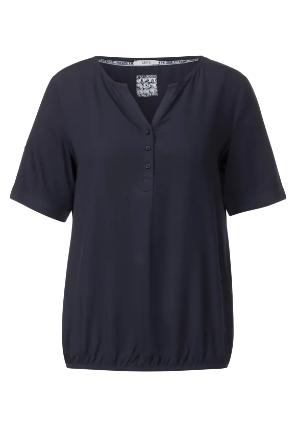 CECIL Unifarbene Basic Bluse