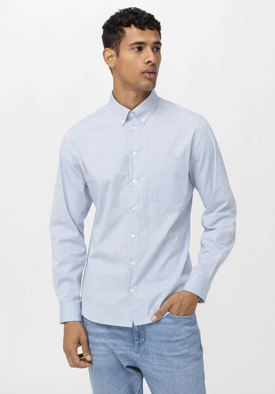 Oxford Hemd Modern Fit aus reiner Bio-Baumwolle