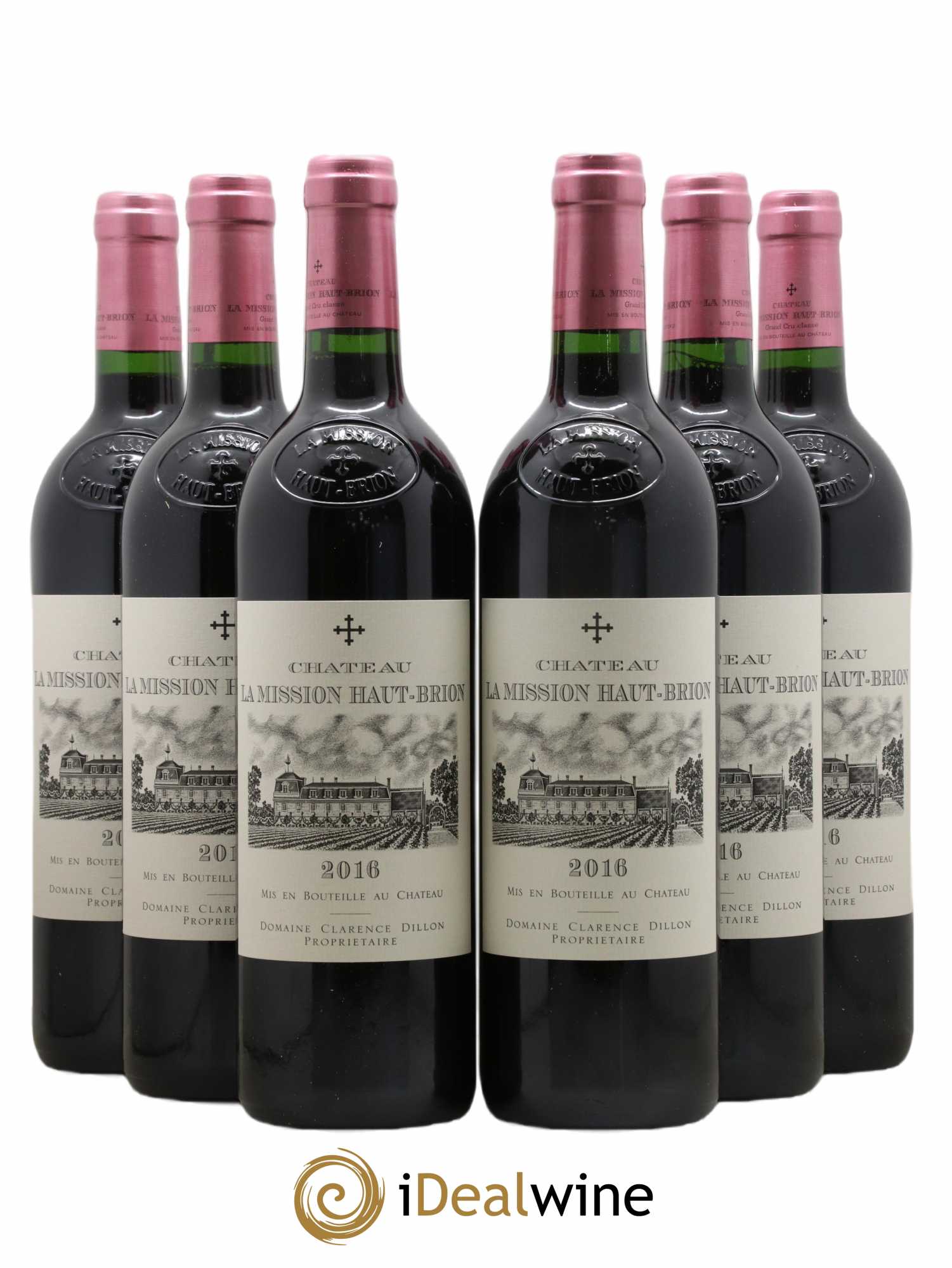 Château La Mission Haut-Brion Cru Classé de Graves  2016 - Lot de 6 Bouteilles