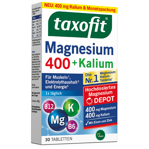 TAXOFIT Magnesium 400 Kalium Depot Tabletten  30 St  Tabletten