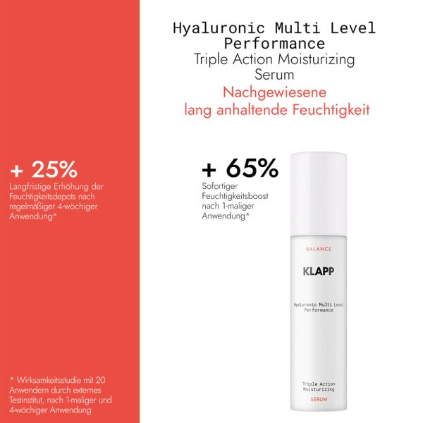 KLAPP Skin Care Science Triple Action Moisturizing Serum Gesichtsserum