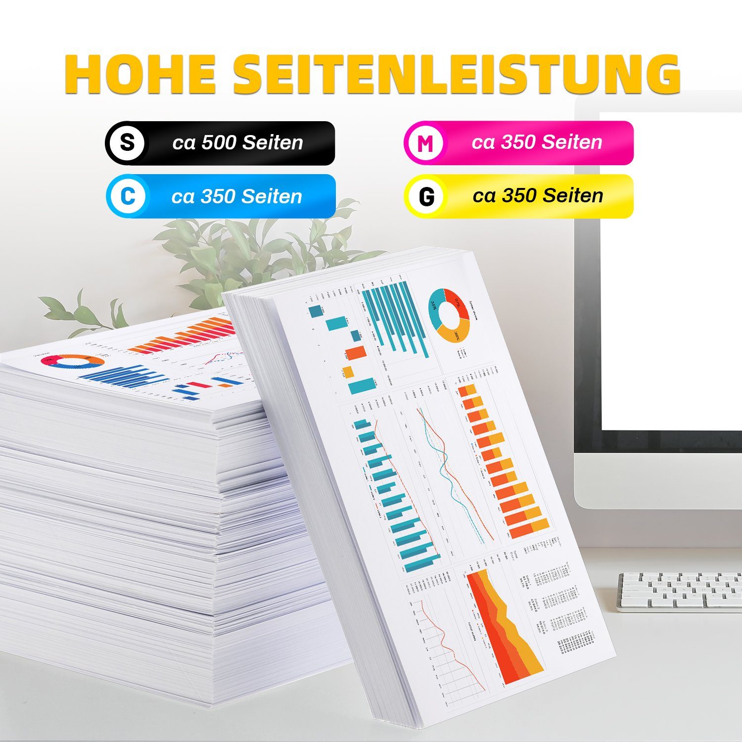 faedra 4er Set ersetzt Epson 604 XL Epson 604XL Multipack Druckerpatronen Tintenpatrone (Packung, Expression Home XP-2200 XP-2205 XP-3200 XP-3205 XP-4200 XP-4205)