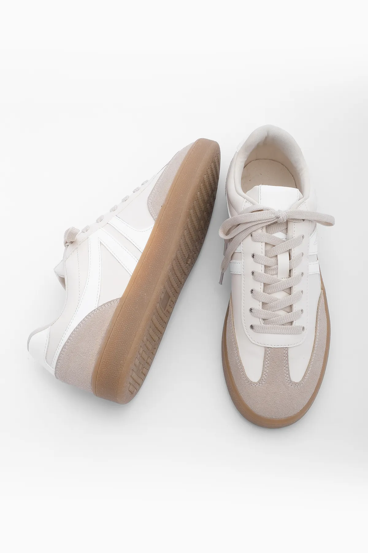 Marjin  Sneaker - Beige - Flacher Absatz