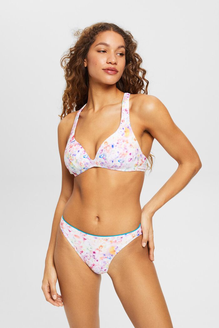 Bikini-Minislip im floralen Design