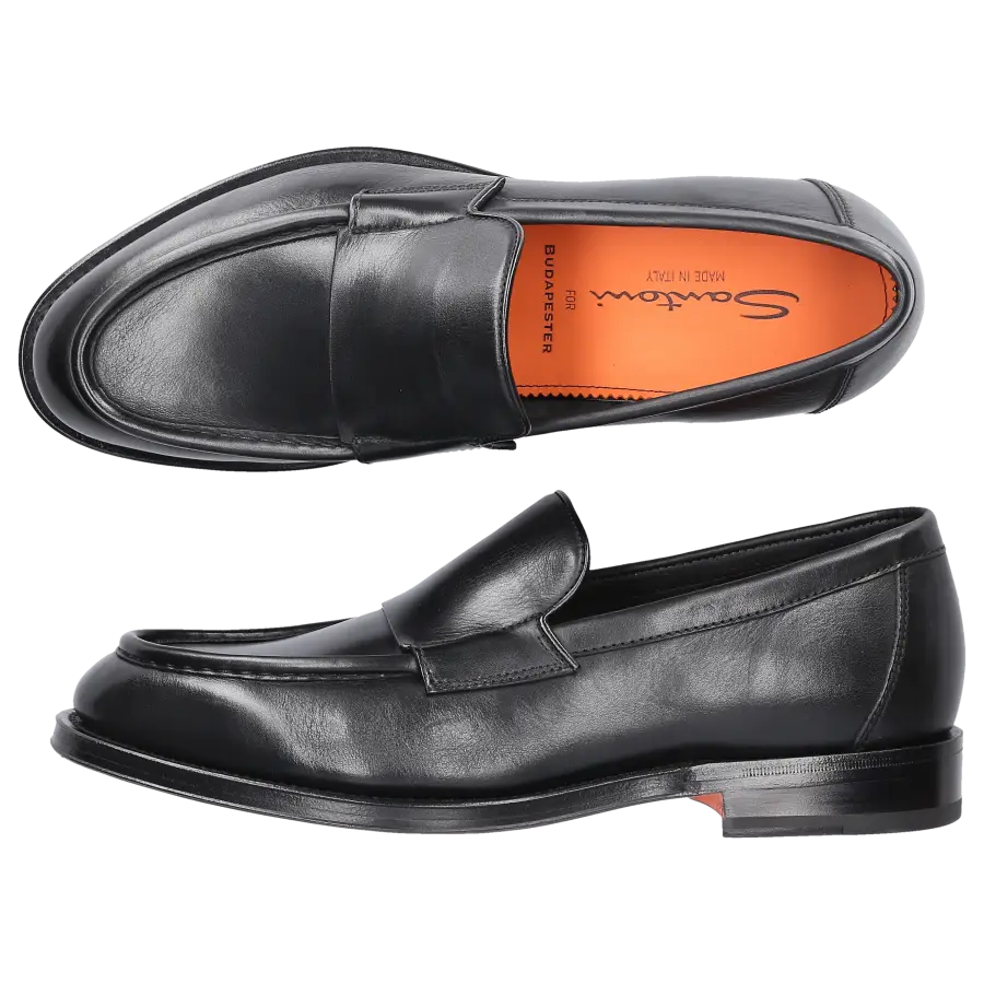 Santoni - Loafer 18357 Kalbsleder - schwarz