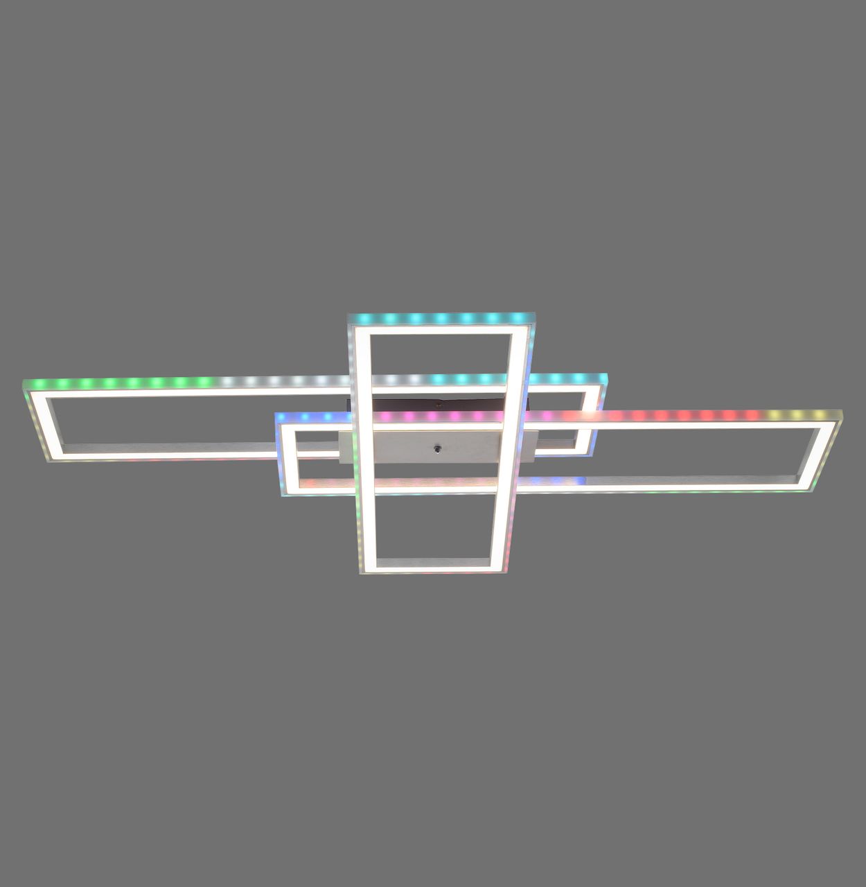 JUST LIGHT LeuchtenDirekt LED Deckenleuchte FELIX60, Downlight: CCT, Sidlight: RGB, dimmbar, IR-Fernbedienung, IP20