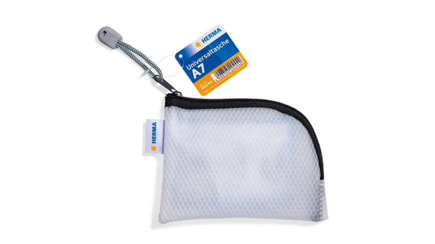 HERMA Universaltasche mit Zip A7 14x10cm sortiert