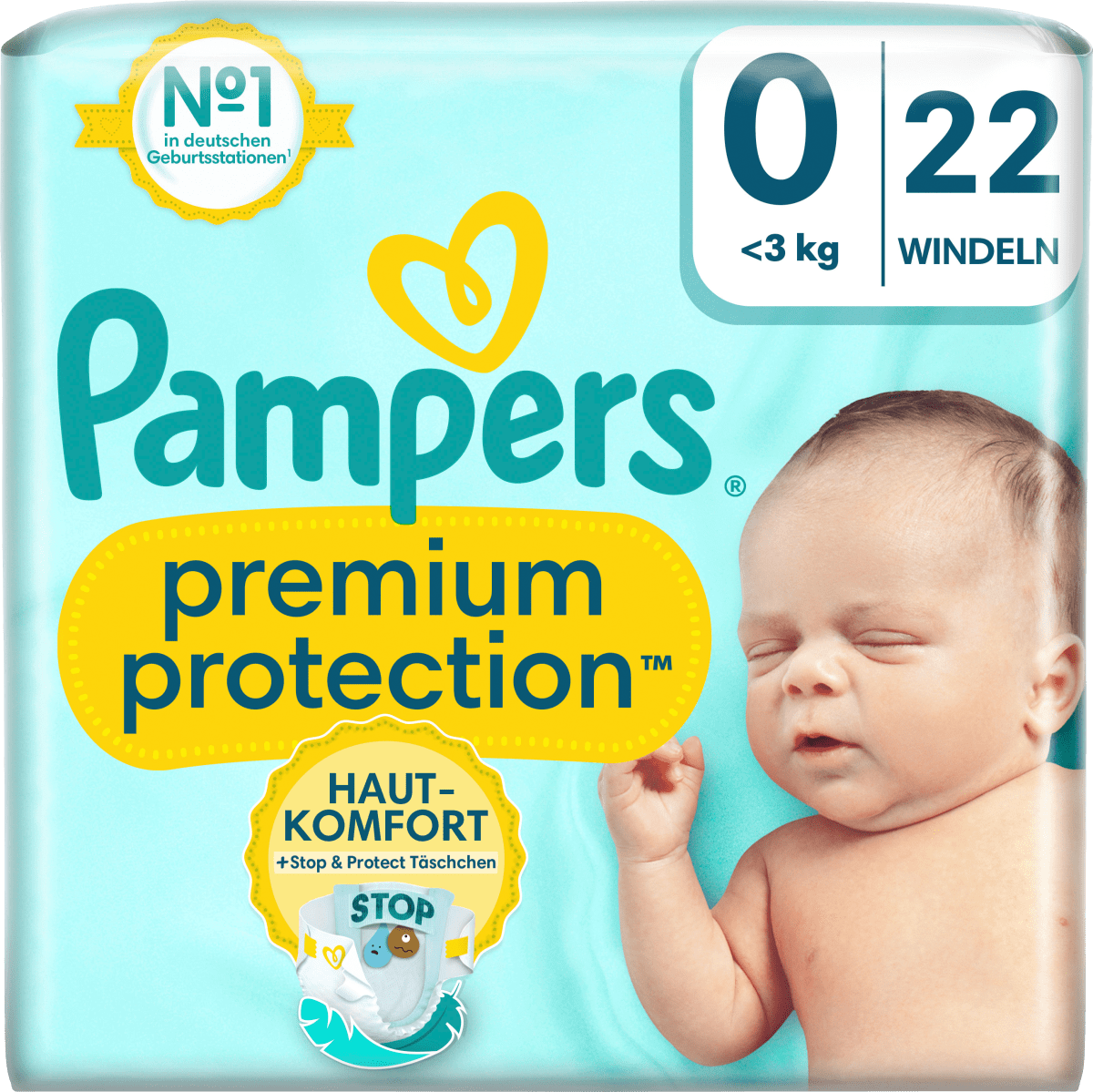 Windeln Premium Protection Gr. 0 New Baby Micro, 22 St