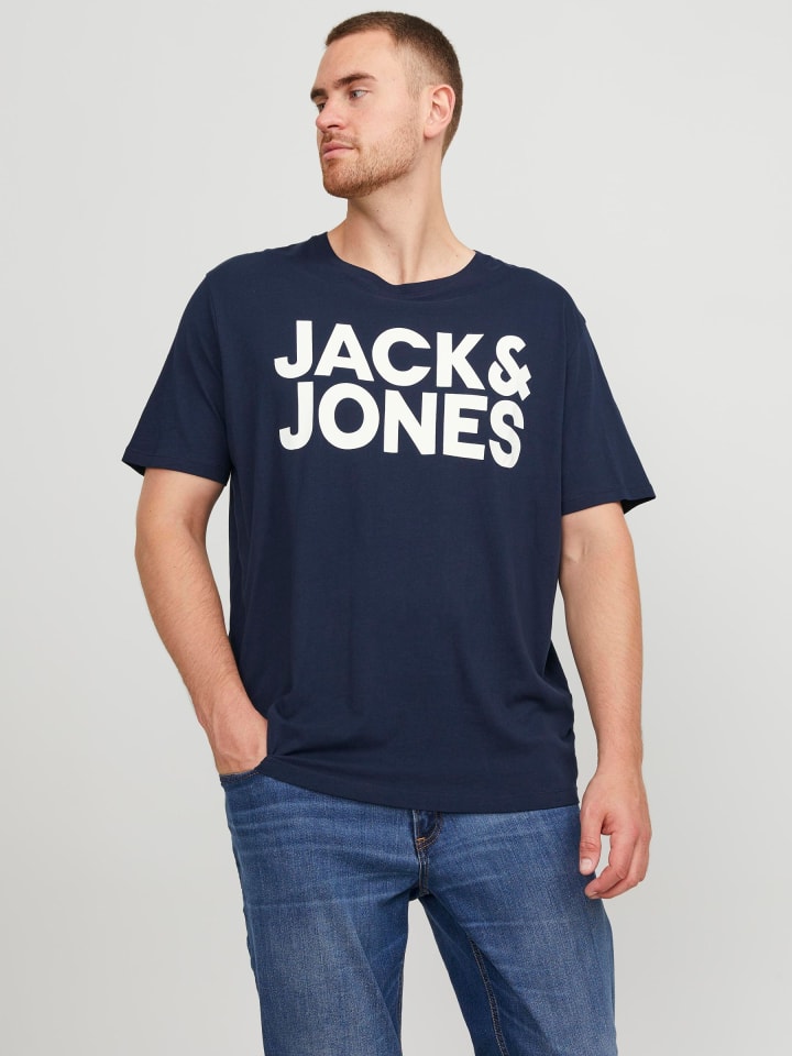 JACK & JONES PLUS T-shirt in Navy Blazer 2 günstig kaufen