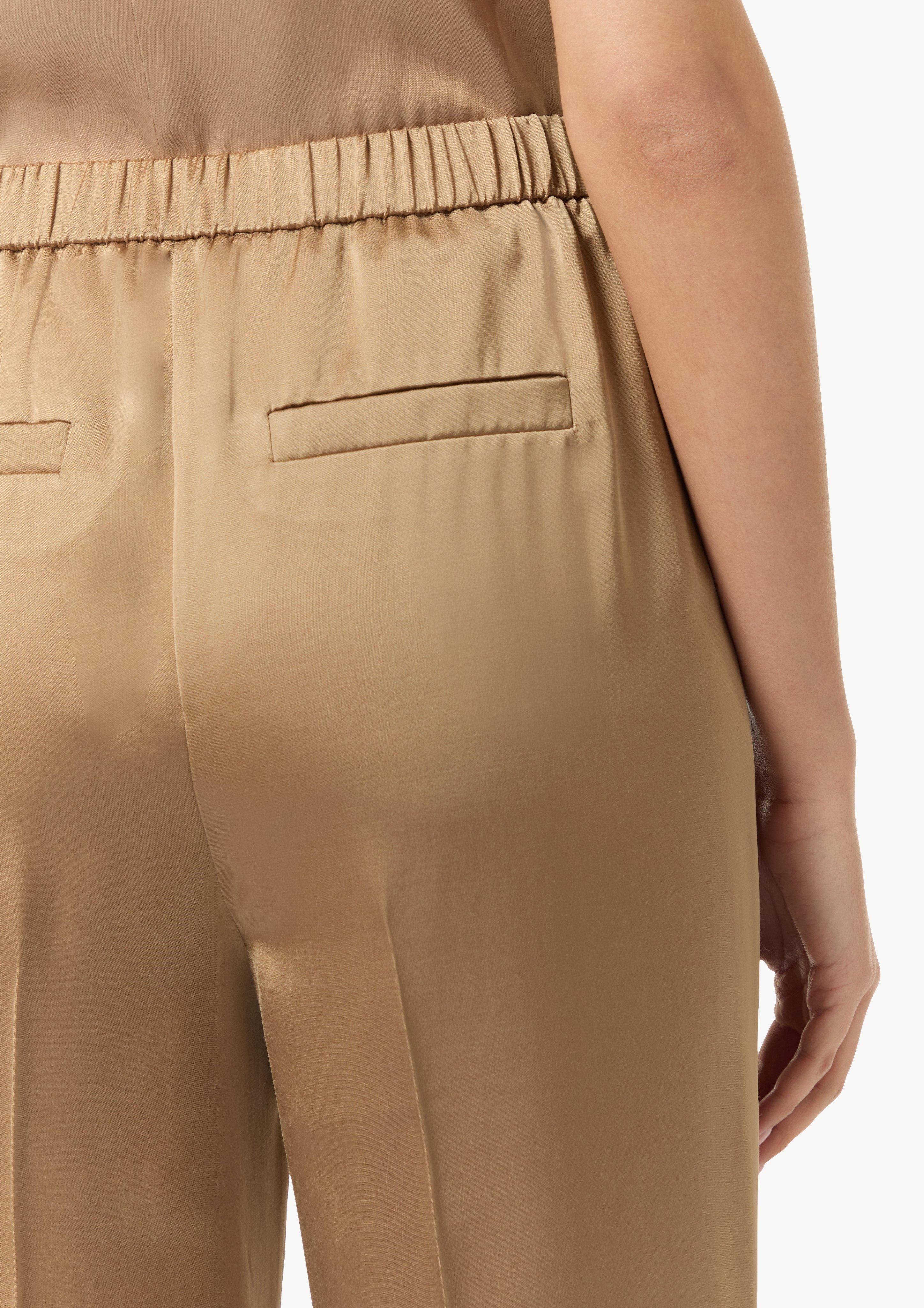 Cargohose aus Satin - braun