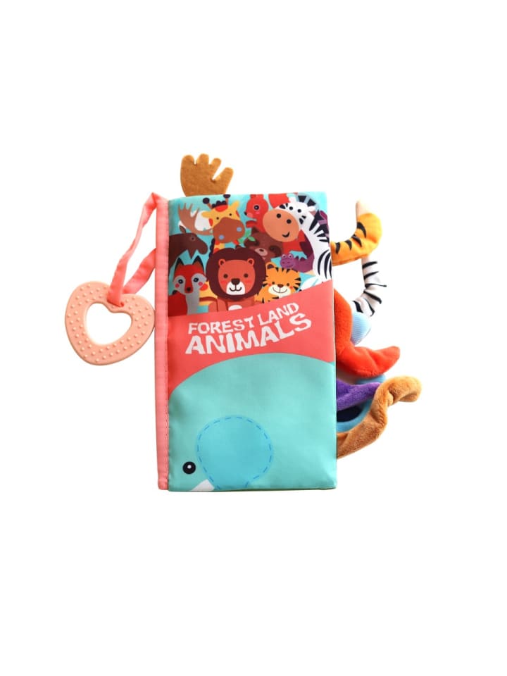 Kikkaboo Baby Stoffbuch Beißring in rot günstig kaufen onesize