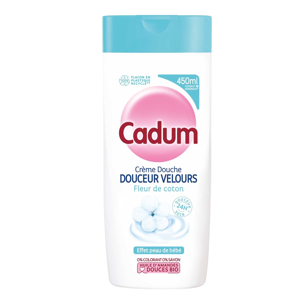 cadum Douceur Velours Crème Douche Fleur de Coton