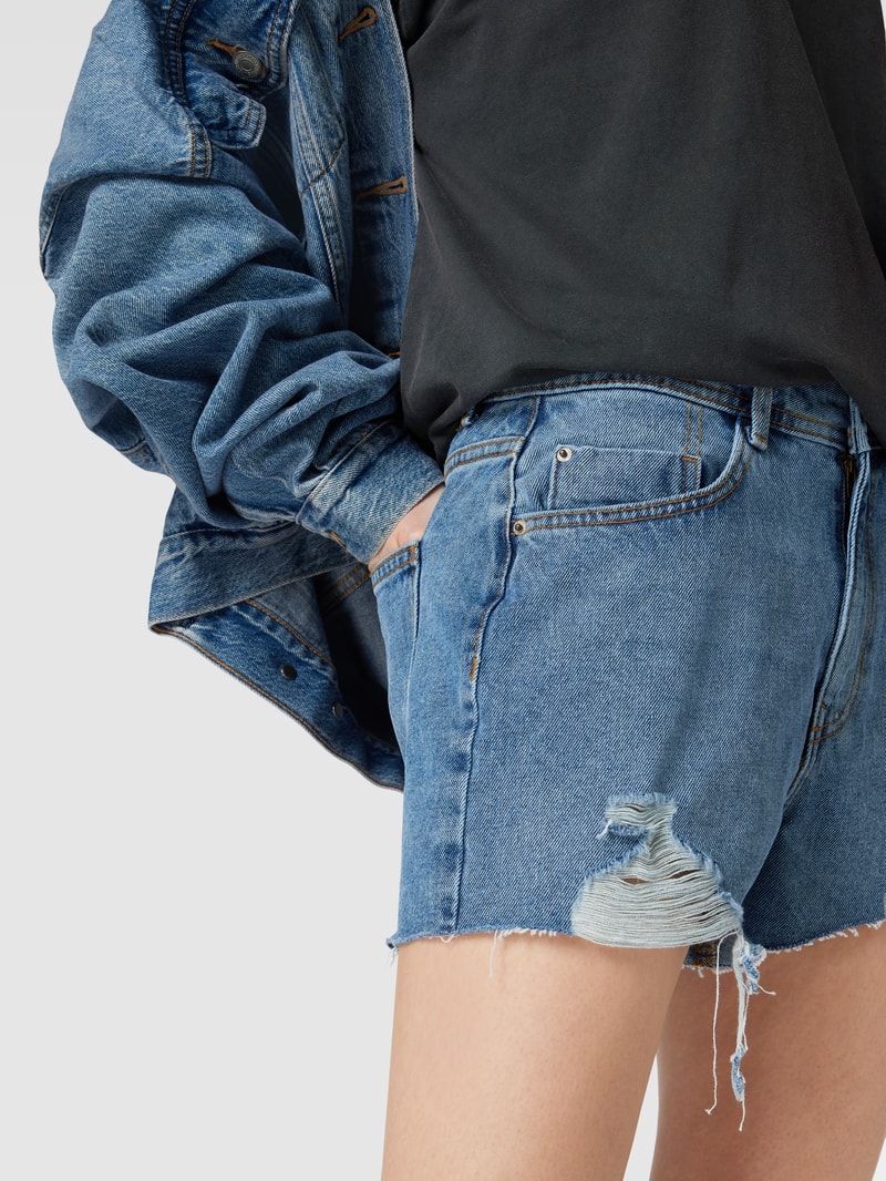 Jeansshorts im Destroyed-Look Modell 'DREW' in jeans