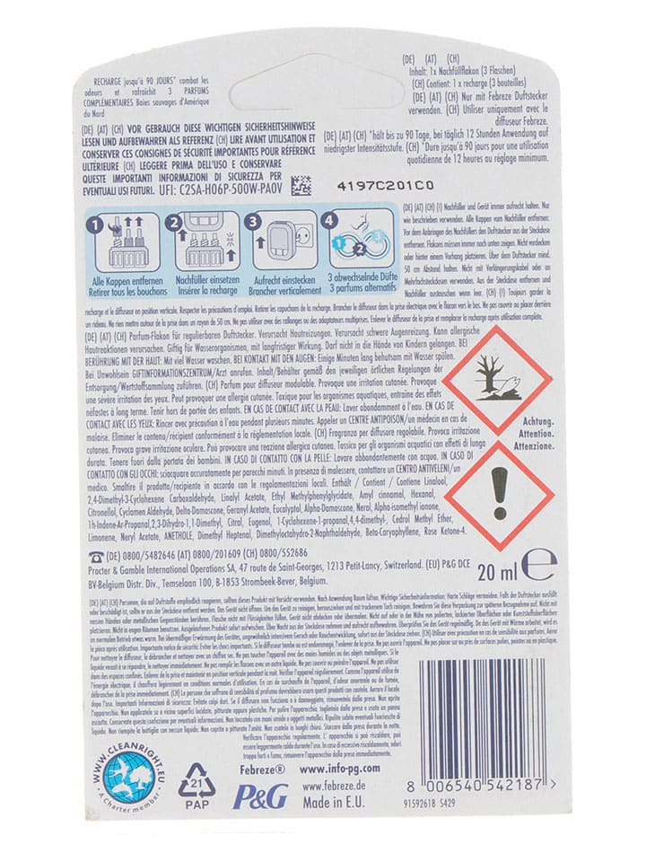 febreze 3er-Set: 3 Volution Nachfüllflakon 