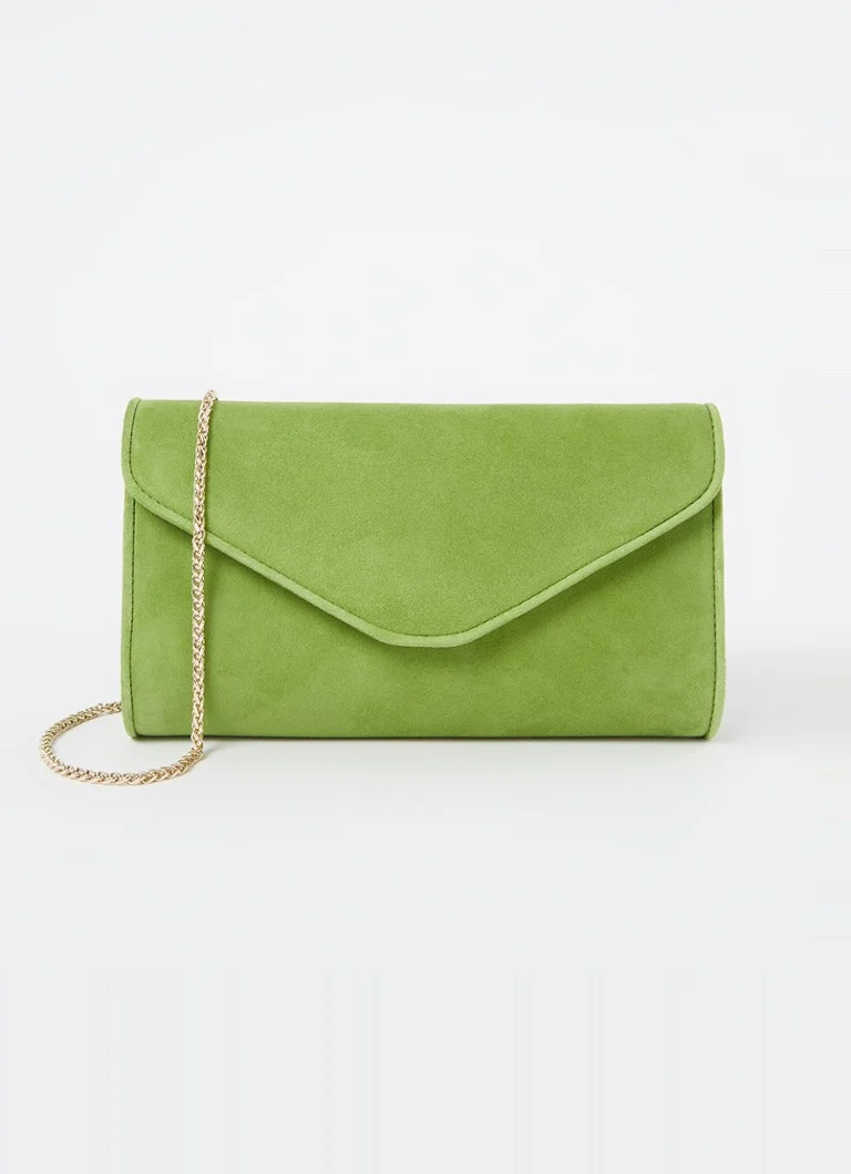 LKBennett Dominica suede clutch