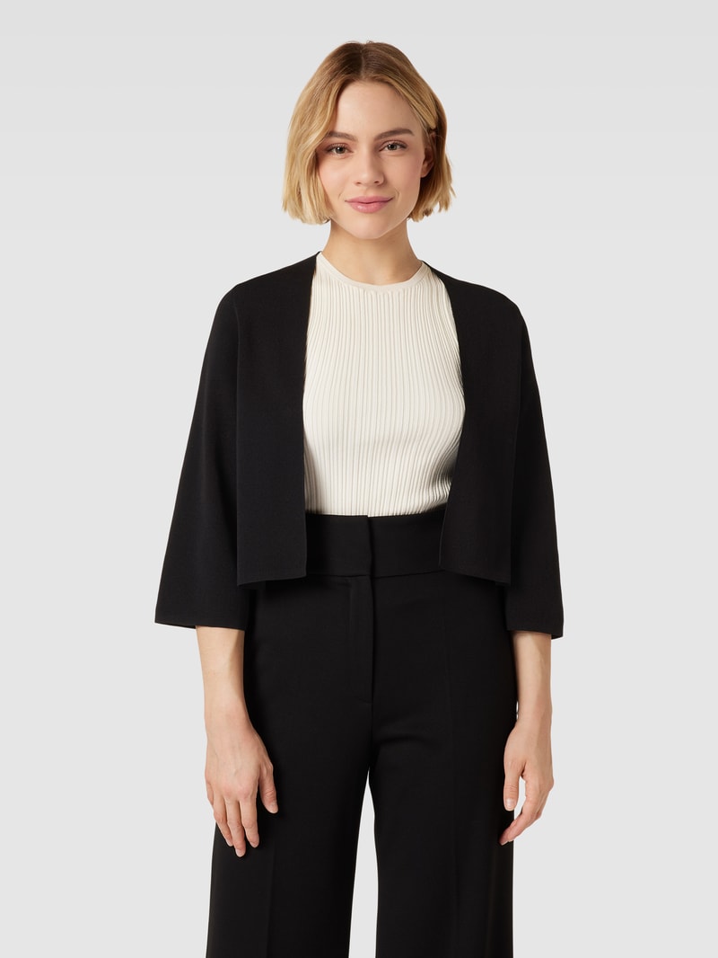 Bolero aus Baumwoll-Mix in schwarz