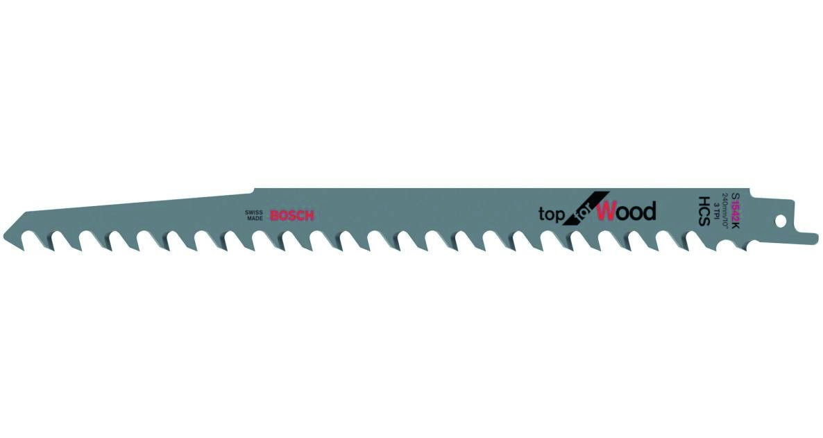 Bosch plavi pribor 2608650682 S1542K Gornji list za recipročnu pilu za drvo 240 mm 5 komada