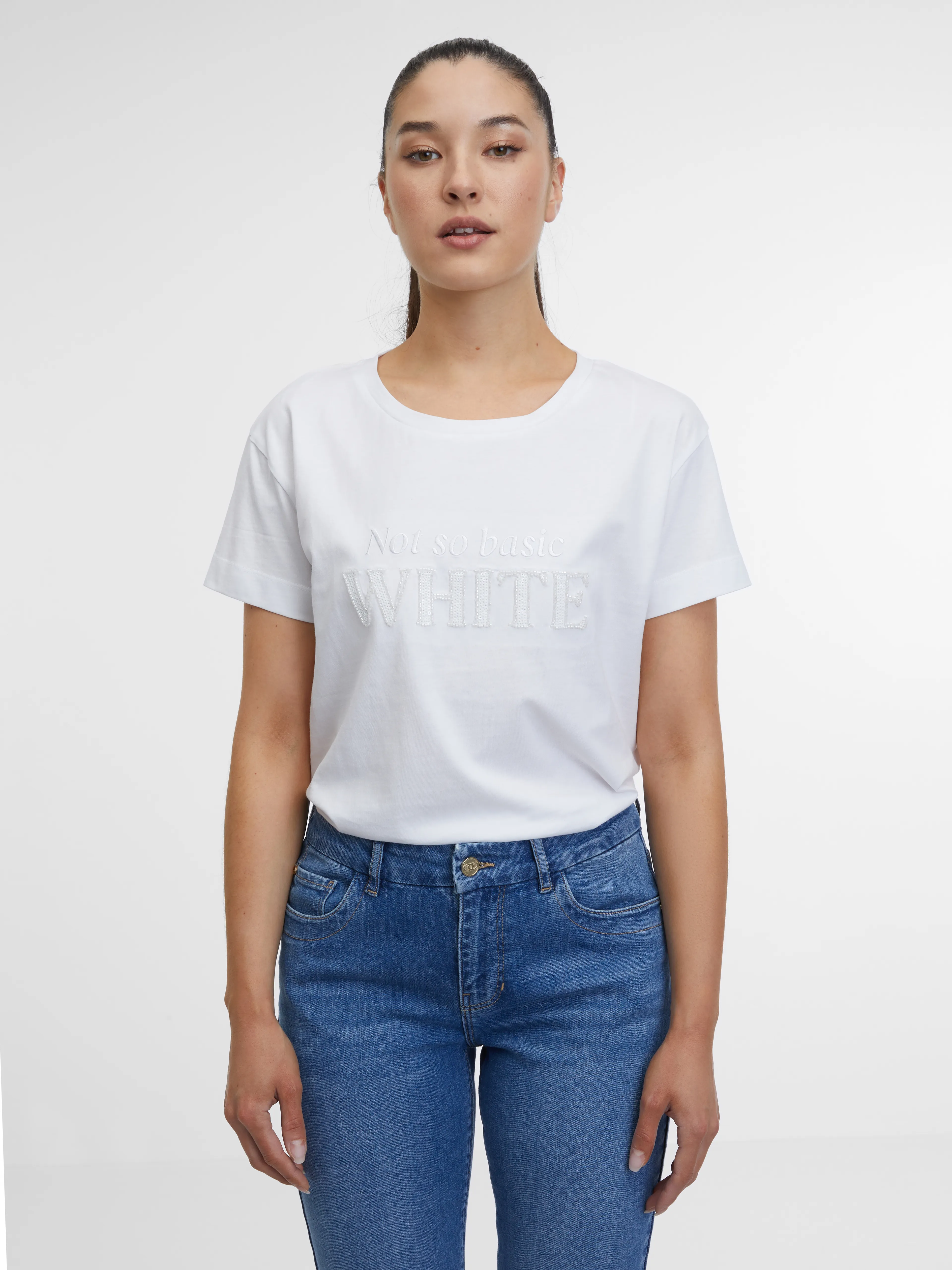 Weißes Damen-T-Shirt ORSAY