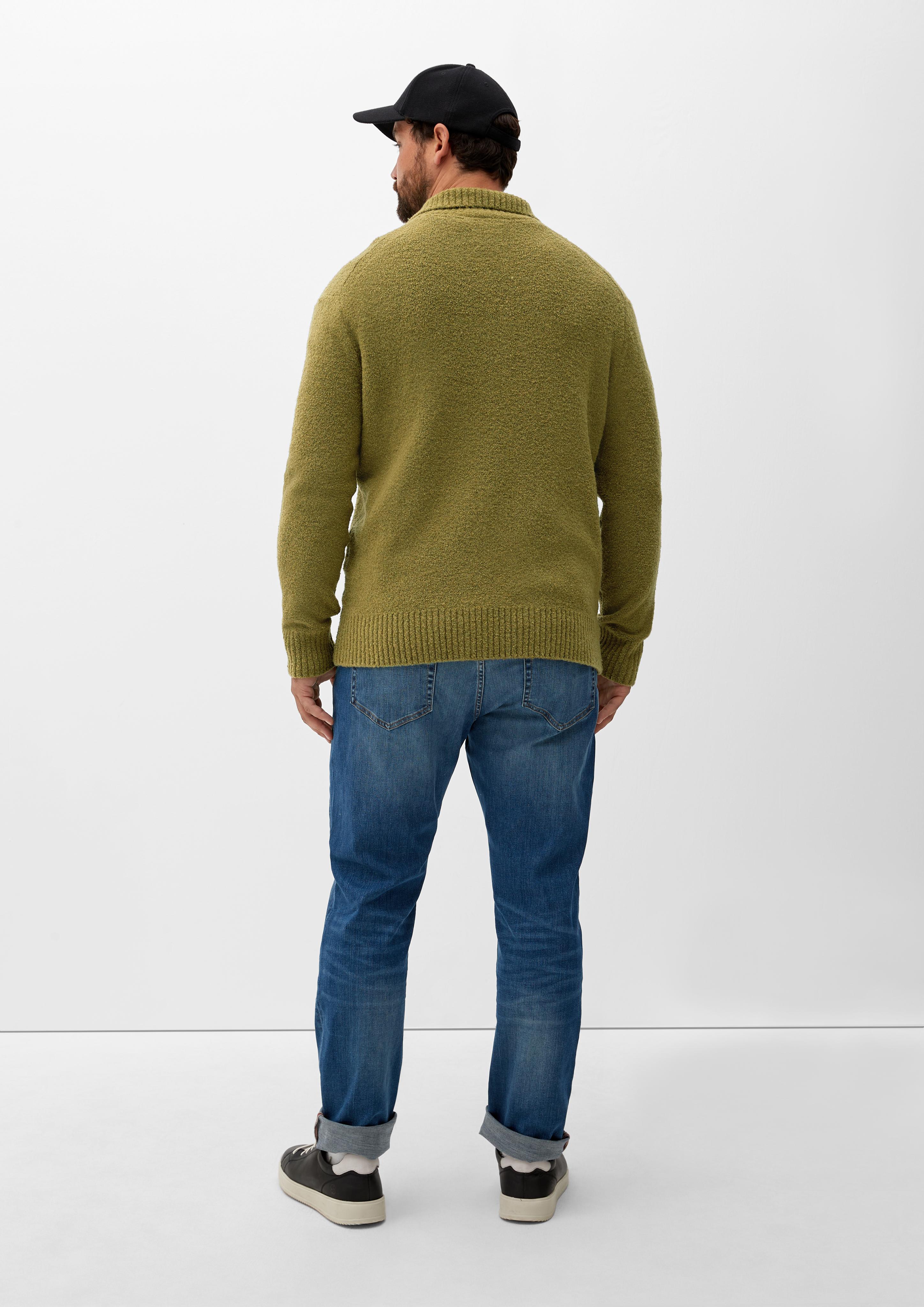 Bouclé-Troyer im Wollmix  2124601-7711