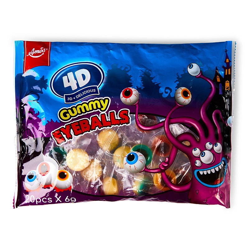 Godtepose 120 g øyeballer 4D