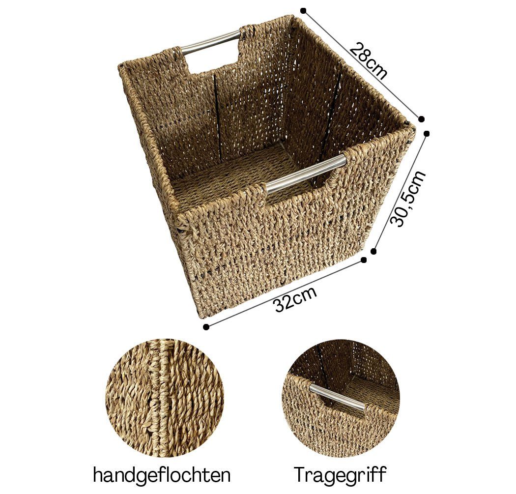 KMH Aufbewahrungsbox Schrankkorb *Melina* Seegrass natur (204041)