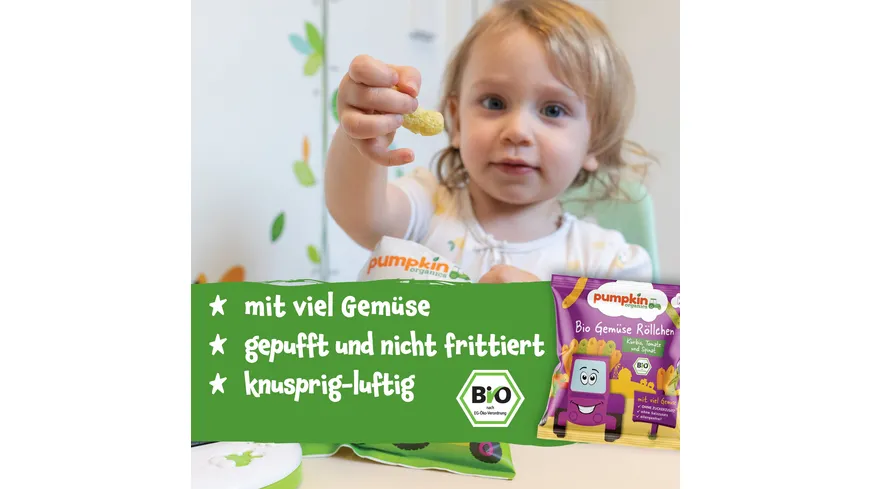 pumpkin organics Bio Gemüse Röllchen 20 g