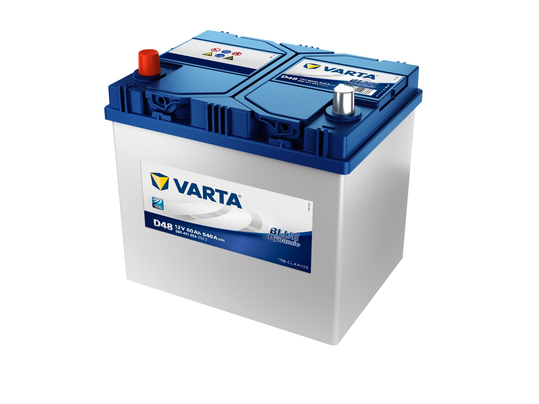 VARTA Blue Dynamic Autobatterie, D48, 5604110543, 60 Ah, 540 A - ATU