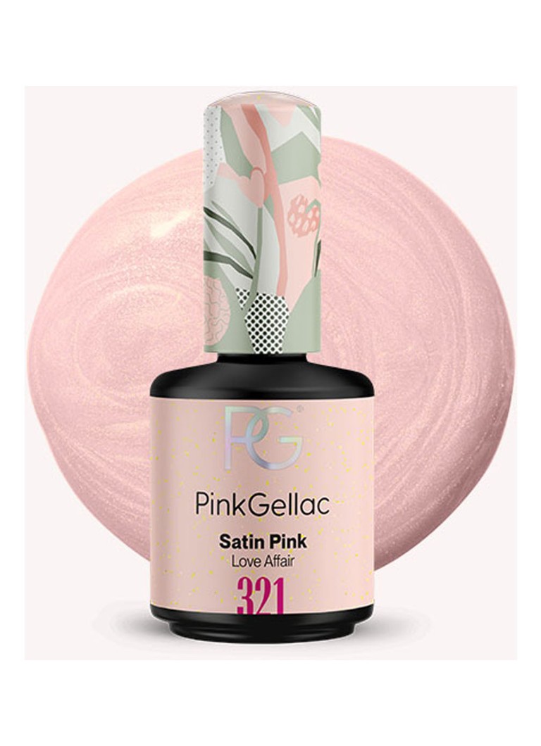 Pink Gellac 321 Satin Pink - geelimäinen kynsilakka