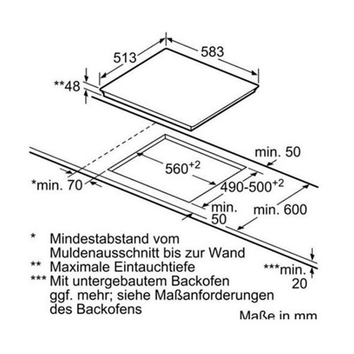 BOSCH Induktions-Kochfeld Serie 6 PIE631FB1E, 2-stufige Restwärmanzeige, Anzeige Energieverbrauch, Kindersicherung