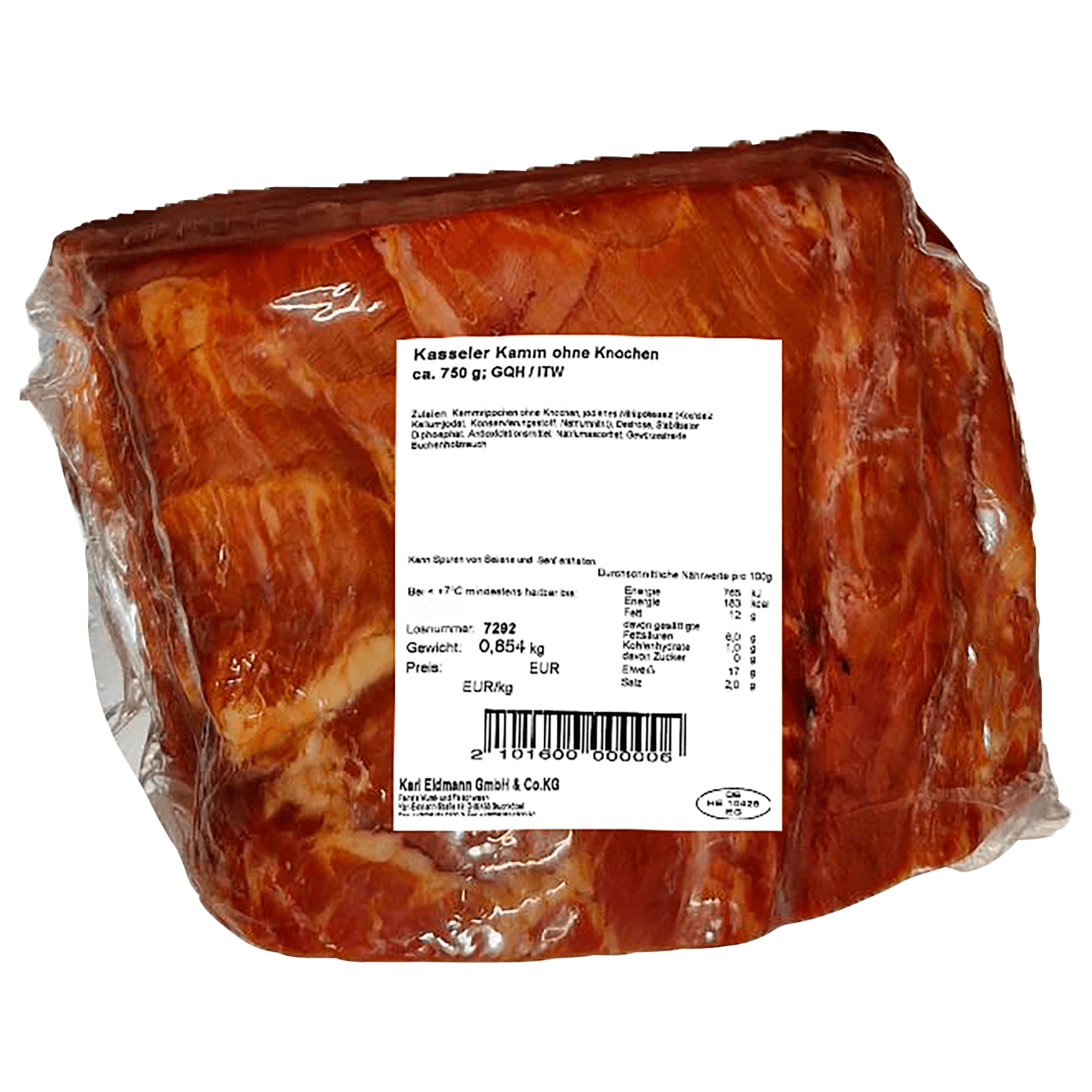 Eidmann Kasseler Kamm ohne Knochen ca. 750 g
