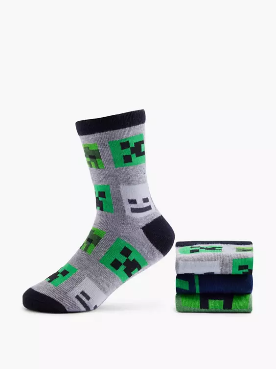 Minecraft 3er Pack Socken
