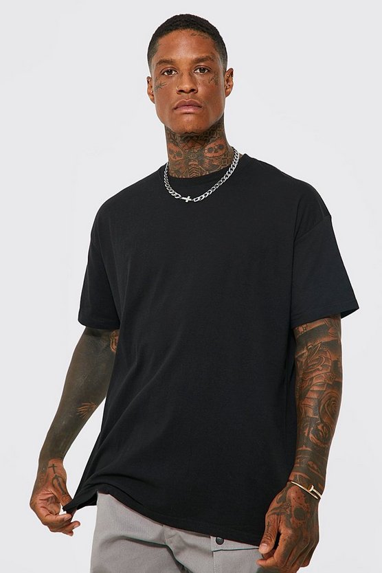 Oversize T-Shirt mit Rundhals-Ausschnitt
