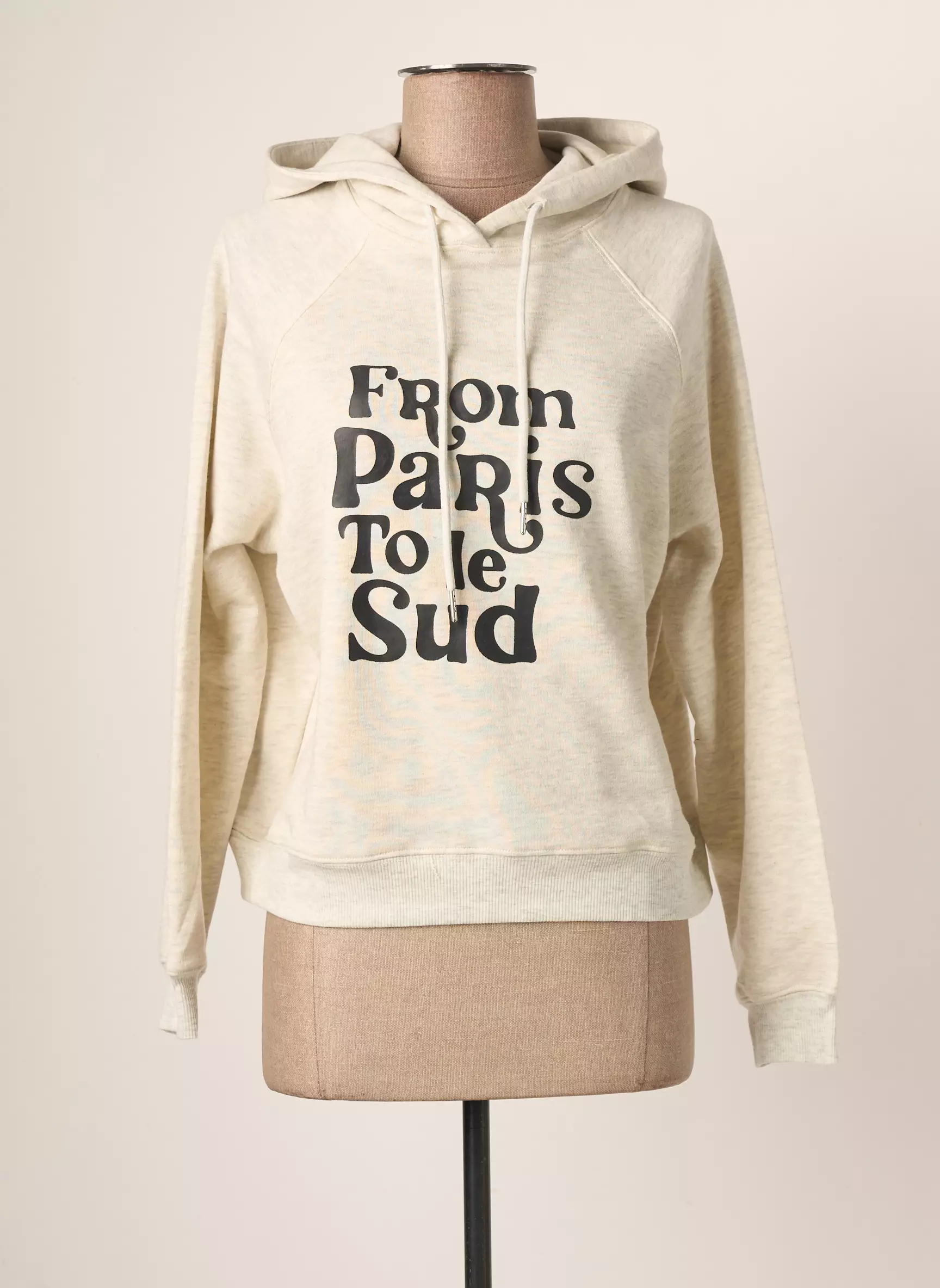 Laure   Max Sweat Capuche Femme couleur beige