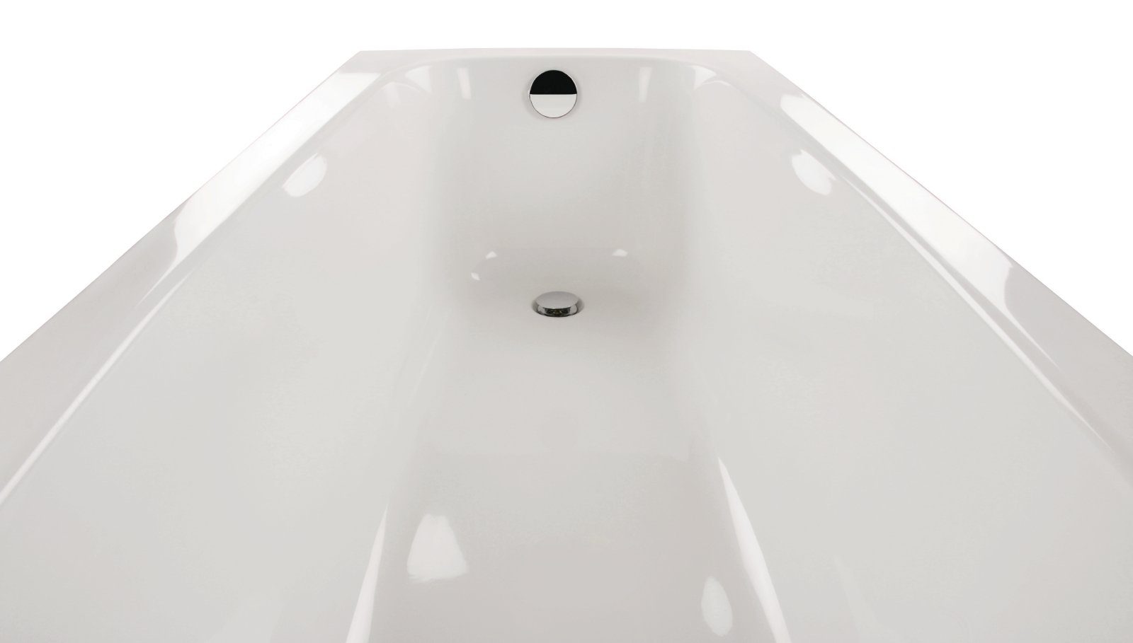 Calmwaters Badewanne Original, (1-tlg), Weiß, 170 x 75 cm, Acryl, ergonomische Körperformbadewanne, 02SL3012
