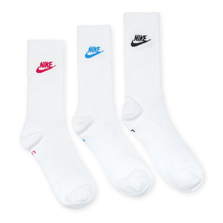 NIKE Sportswear Everyday Essential Crew Socks (3 Pack) multi-color