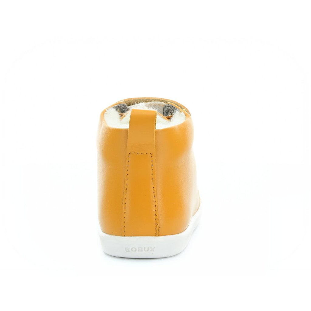 Bobux Hi Court Switch Arcitc Butterscotch (White/Smoke) gelbe gefütterten Stiefeletten