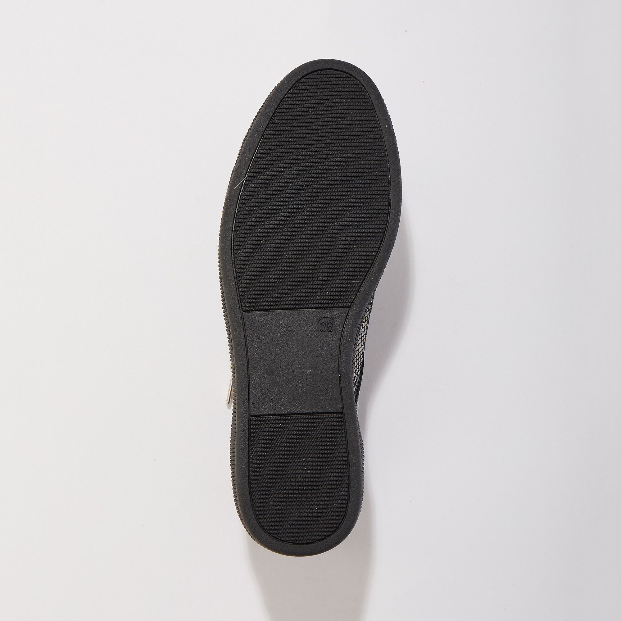 Basket zippée en cuir souple bi-matière