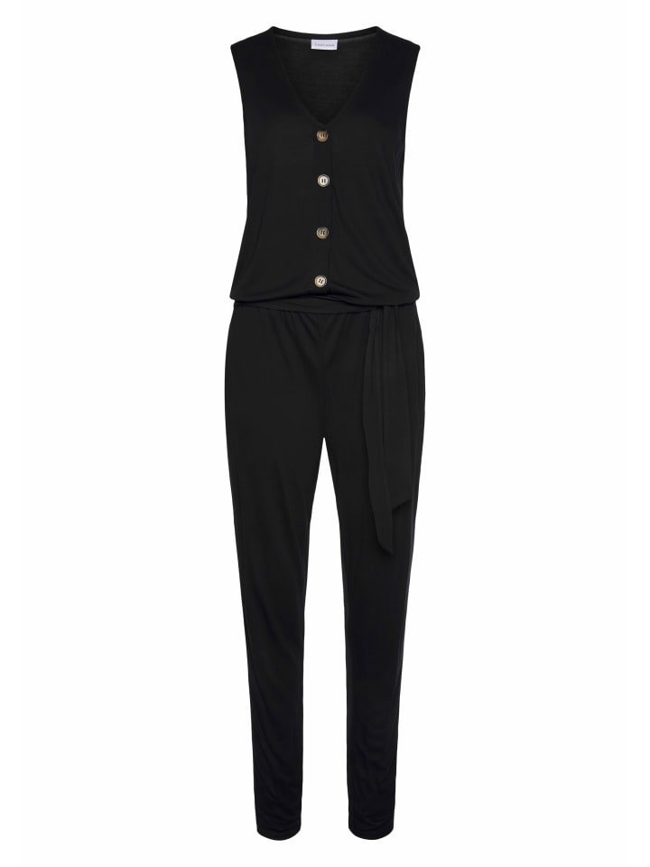 LASCANA Jumpsuit in schwarz günstig kaufen