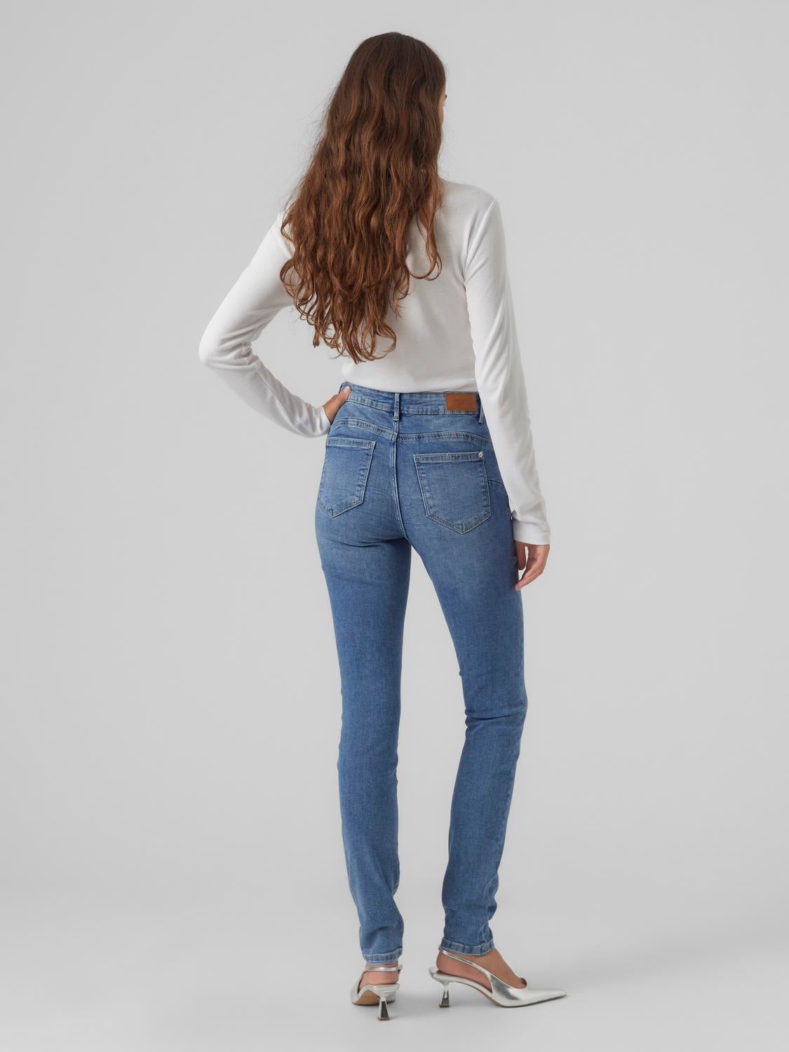 VMALIA Mid Rise Slim Fit Jeans