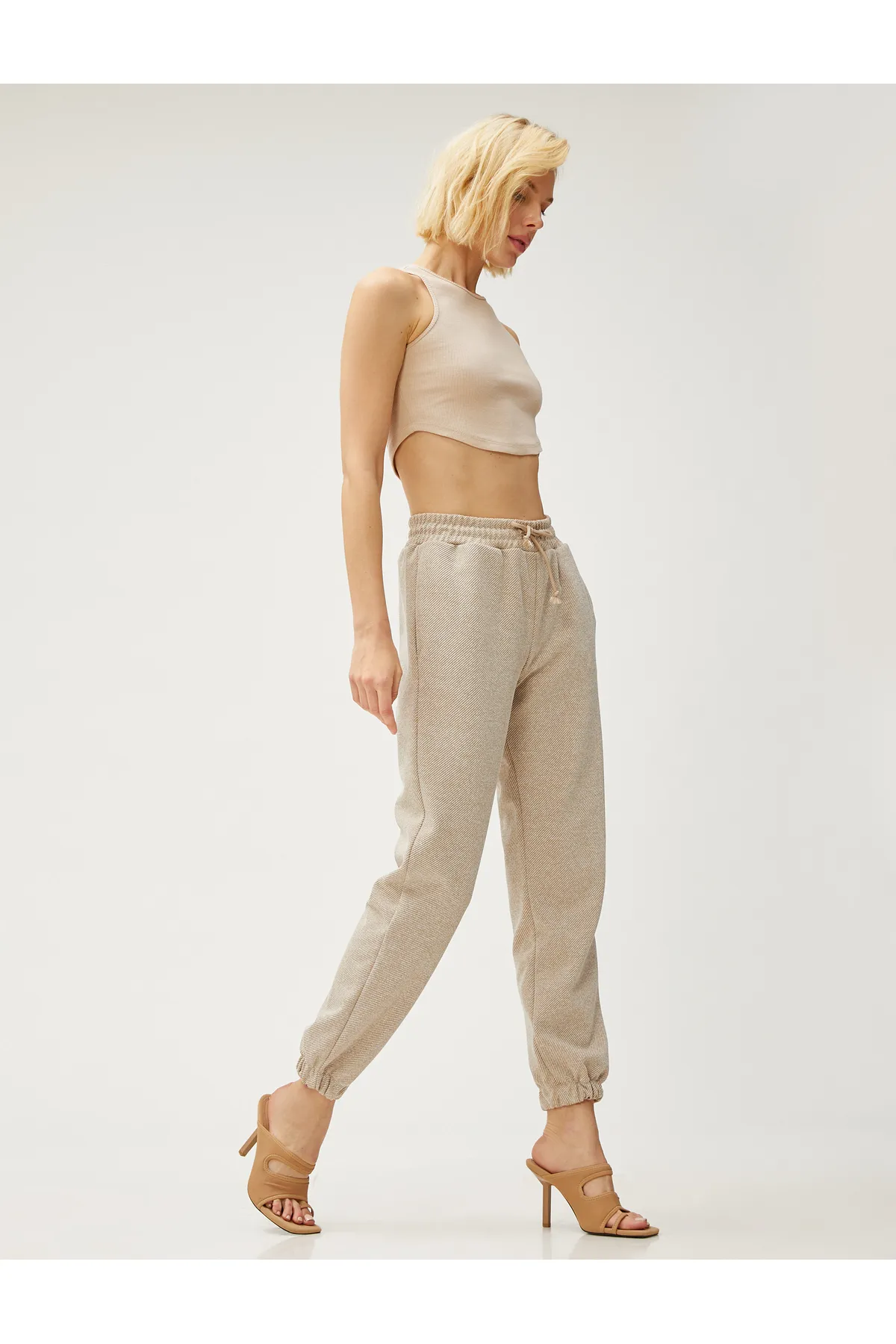 Koton  Jogger-Jogginghose mit Bindetasche an der Taille