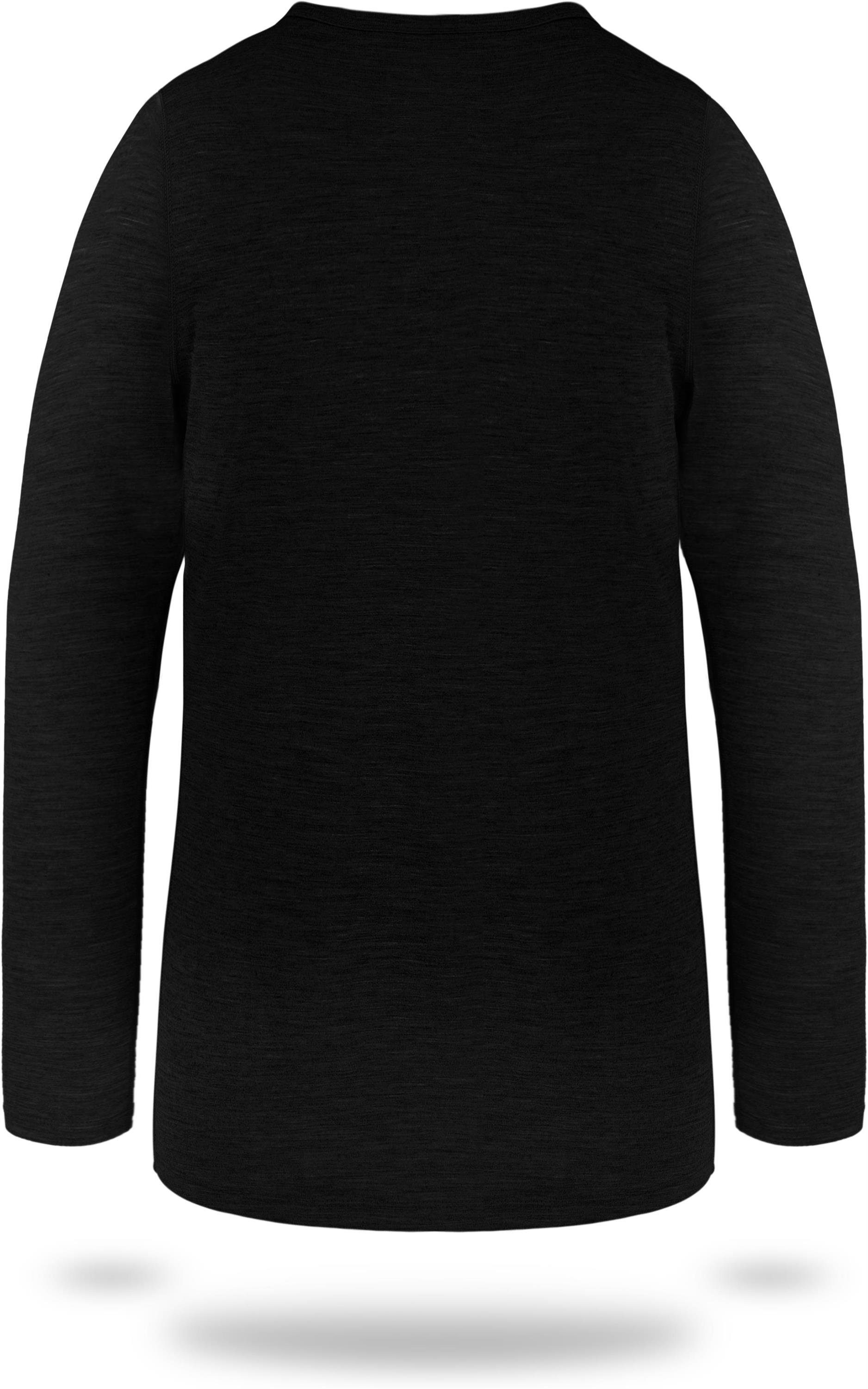 normani Funktionsshirt Kinder Merino Langarm Broome Ski-Unterhemd Thermounterwäsche Funktionsshirt aus 100% Bio-Merinowolle für Junge und Mädchen