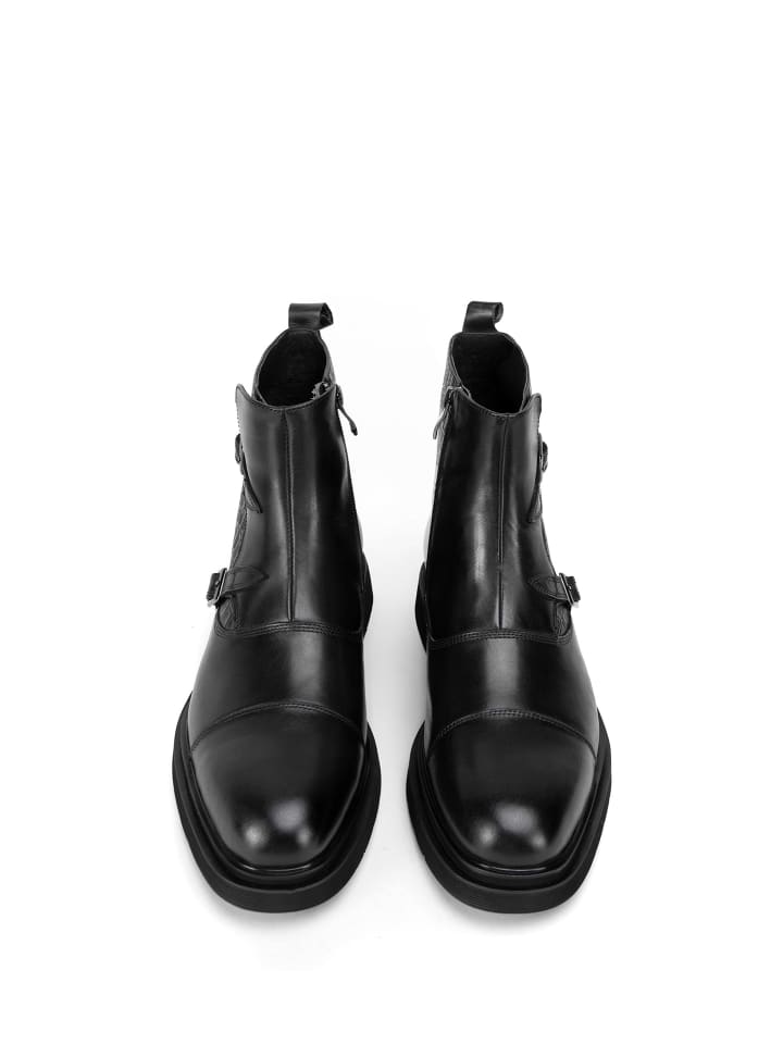 Wittchen Men's brown leather Chelsea boots with croc details I WITTCHEN in Black günstig kaufen