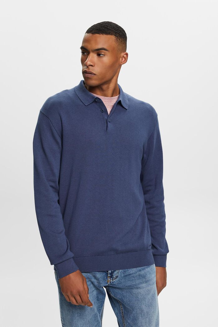 Strickpullover mit Polokragen, TENCEL™