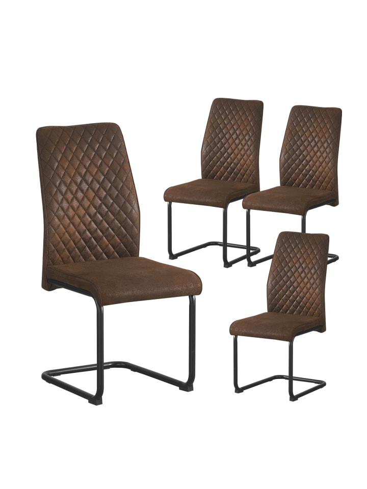 B&D Home Esszimmerstuhl THEO in Braun günstig kaufen