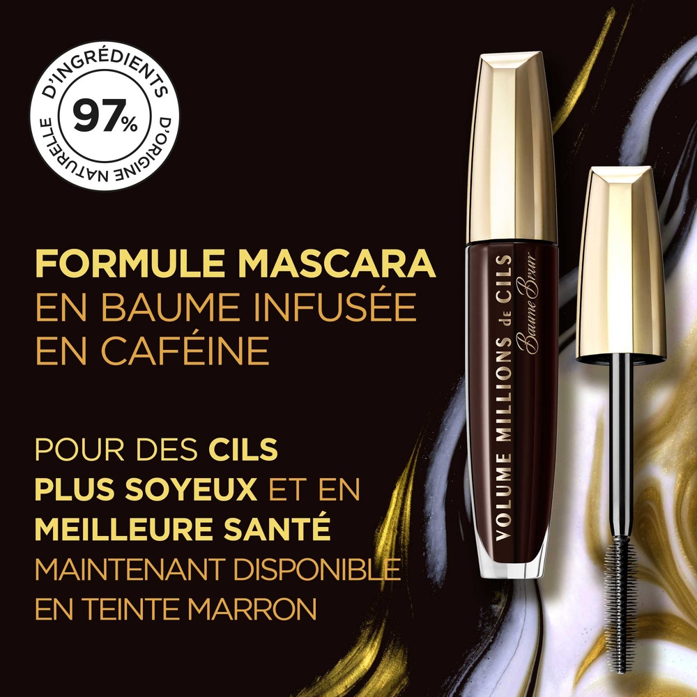 L'Oréal Paris L'Oréal Paris Mascara Volume Millions de Cils Baume Brun Mascara volume intense et soin