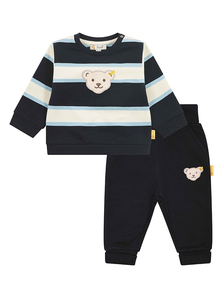 Steiff 2tlg. Outfit in Creme/ Schwarz günstig kaufen
