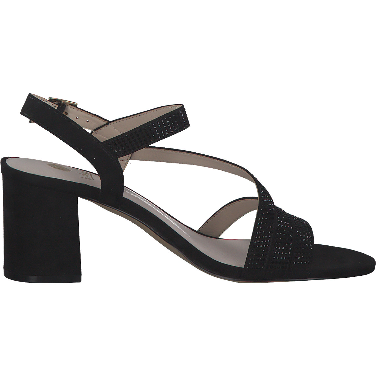 La Strada 2201015, Plateau-Sandaletten, Damen, black micro + stone
