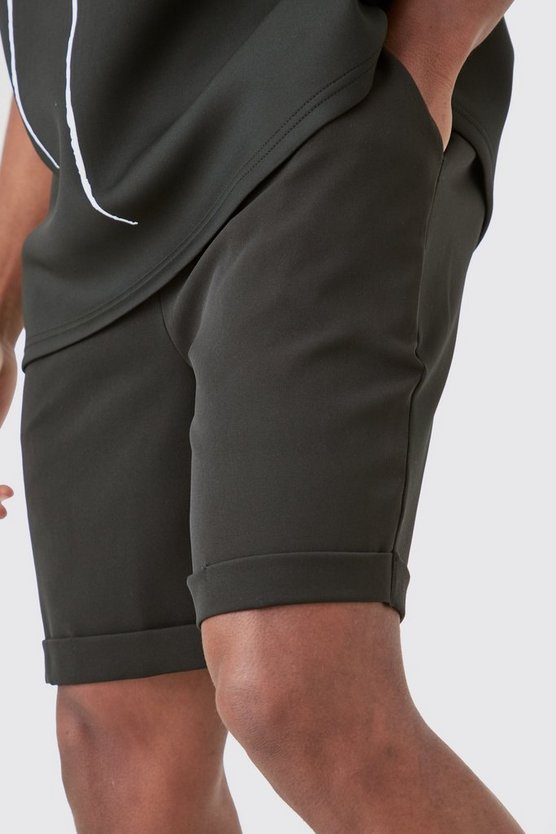 Slim-Fit Stretch-Shorts mit elastischem Bund