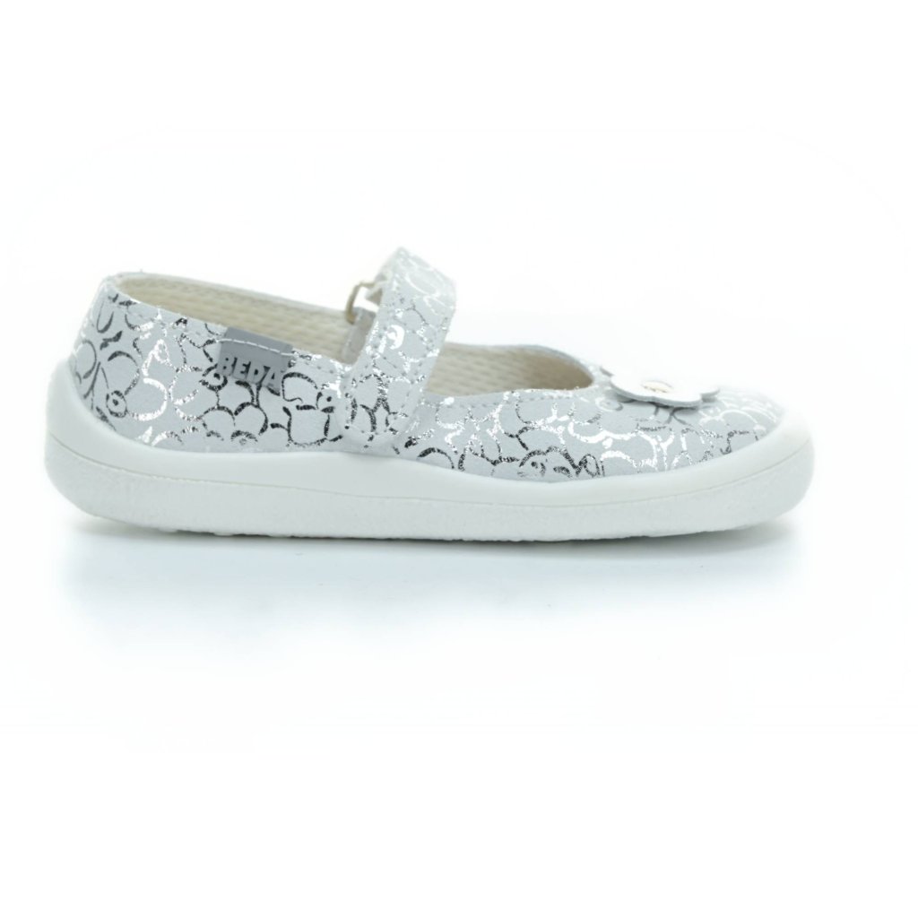 Beda Silberglanz Ballerinas (BF 0001 / BA / Leder)